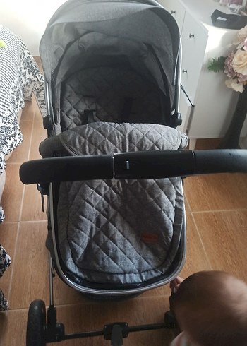 Glow Travel Sistem Bebek Arabası Açık Gri - Görsel 7