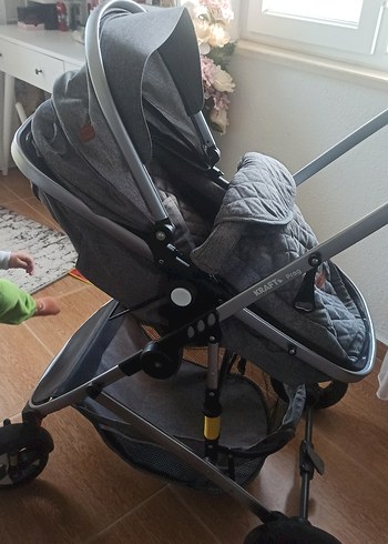 Glow Travel Sistem Bebek Arabası Açık Gri - Görsel 9