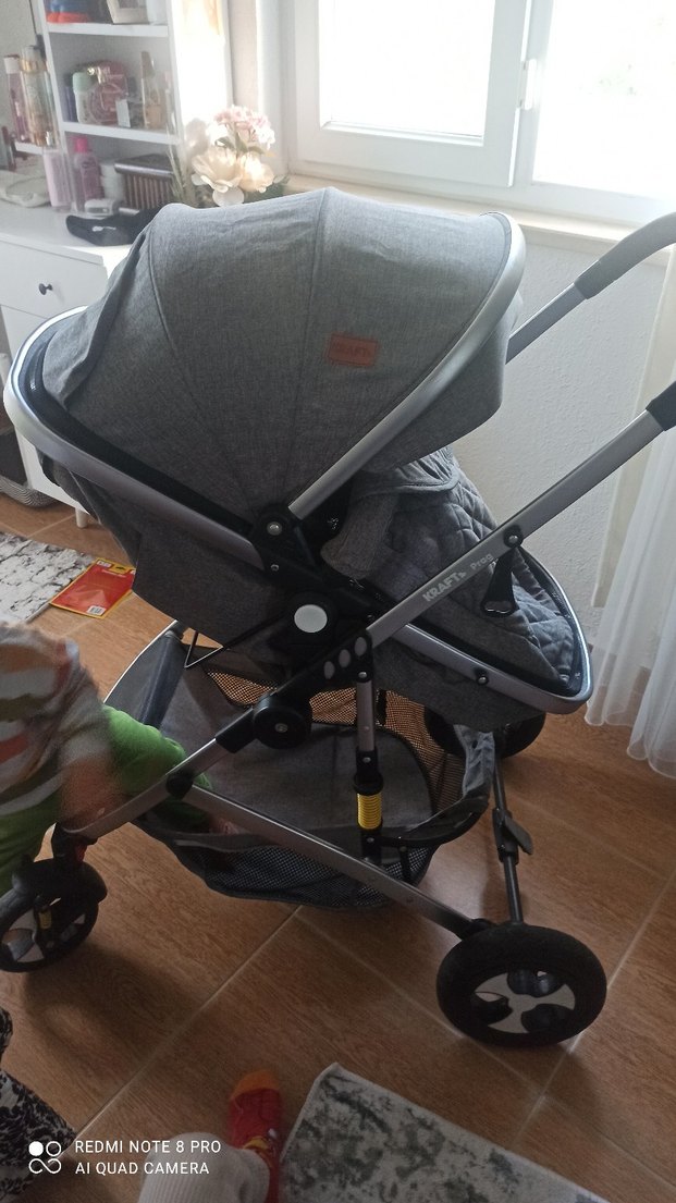 Glow Travel Sistem Bebek Arabası Açık Gri - Görsel 5