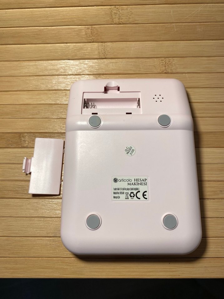 Pastel Pembe Hesap Makinesi - Görsel 3