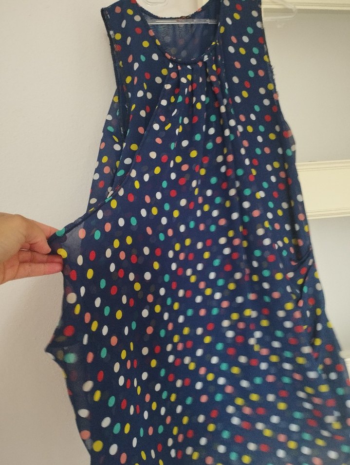 Bohem Çok Renkli Desenli Hamile Tuniği - Görsel 3