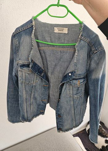 Mango Mavi Denim Ceket