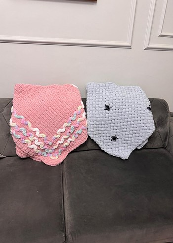 Pembe Örgü Çocuk Battaniyesi - Görsel 2