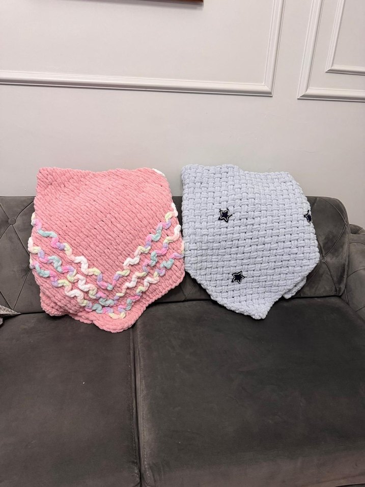 Pembe Örgü Çocuk Battaniyesi - Görsel 2
