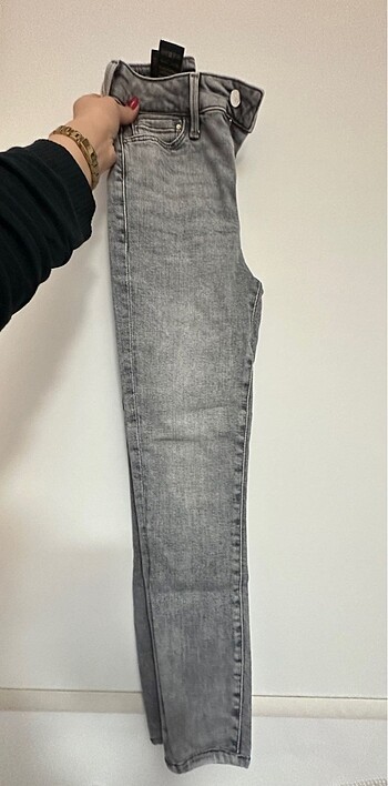 Mavi yüksel bel,süper skinny jean