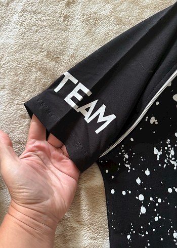 Siyah Baskılı Erkek Mini Tişört - Görsel 4