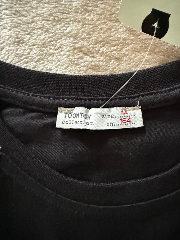 Siyah Baskılı Erkek Mini Tişört - Görsel 5