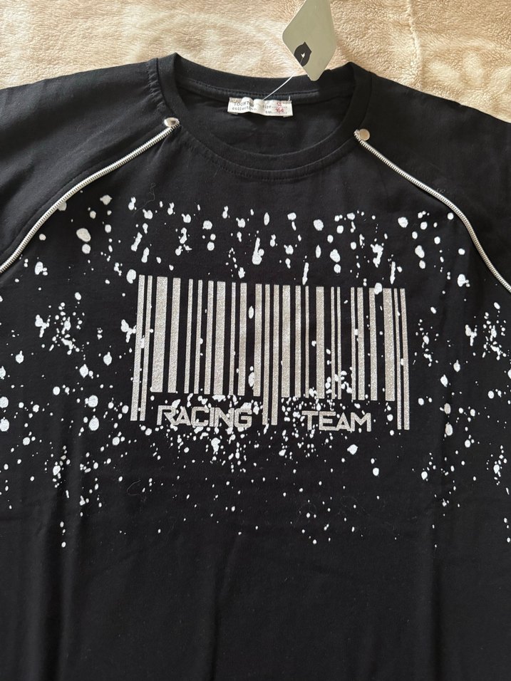 Siyah Baskılı Erkek Mini Tişört - Görsel 2