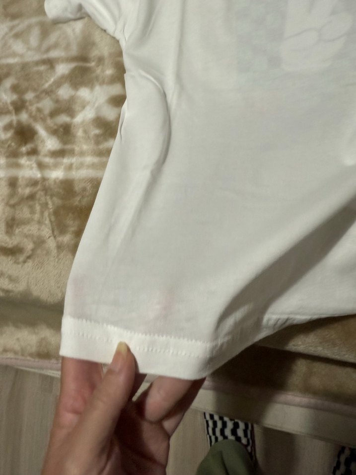 Beyaz Mickey Mouse Baskılı Erkek Tişört - Görsel 4