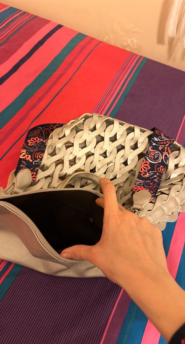 Altın Renk Kadın Deri Clutch Çanta - Görsel 2