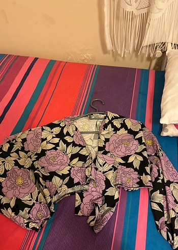 Çiçek Desenli Uzun Bohem Kadın Kimono - Görsel 3