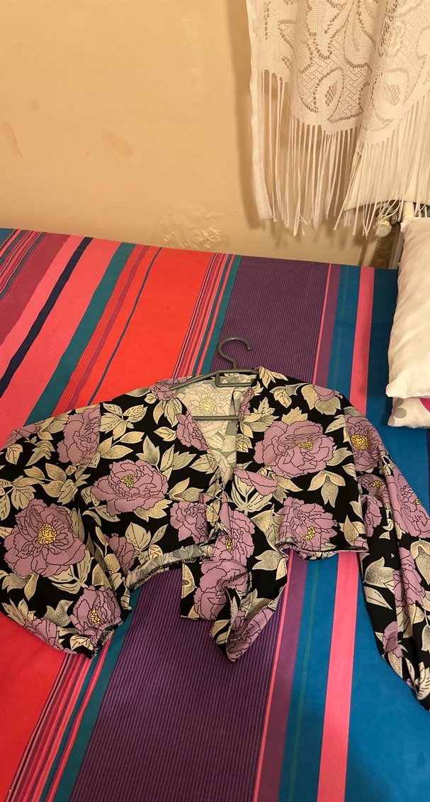 Çiçek Desenli Uzun Bohem Kadın Kimono - Görsel 3