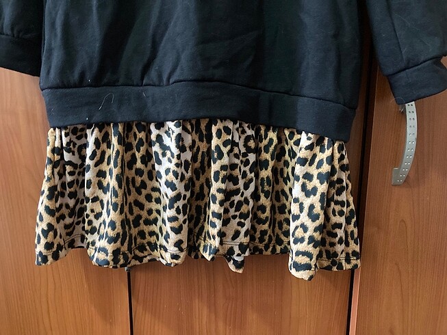 Diğer Leopar detaylı elbise