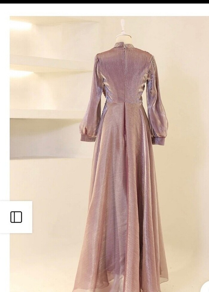 Uzun Elbise Abiye simli - Görsel 2