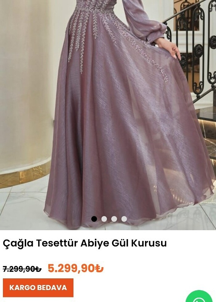 Uzun Elbise Abiye simli - Görsel 4