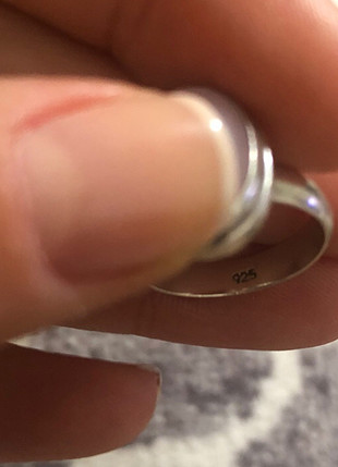  Beden pembe Renk 925 ayar gümüş yüzük
