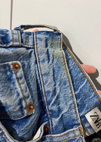 34 Beden mavi Renk Zara Denim Regular Fit Midi Jean
