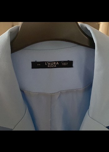 42 Beden Mavi Klasik Kesim Kadın Blazer