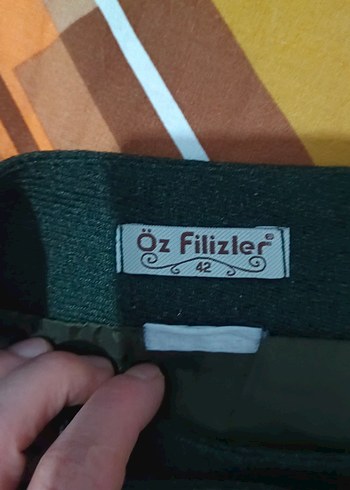 42 Beden Düğmeli Uzun Yeşil Kadın Etek