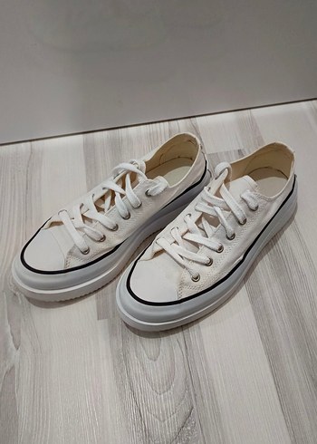 43 Beden Beyaz Minimalist erkek Spor Ayakkabı