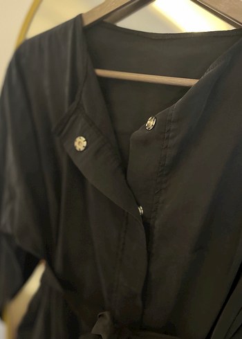 Kadın Siyah Uzun Kollu Salaş tunik - Görsel 3