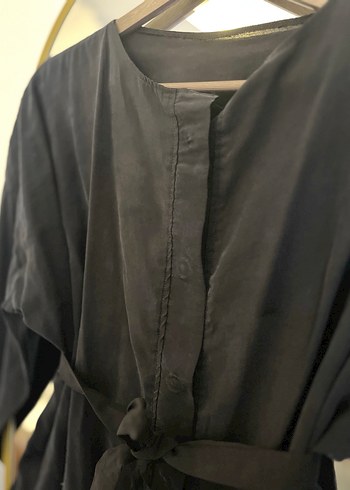 Kadın Siyah Uzun Kollu Salaş tunik - Görsel 2