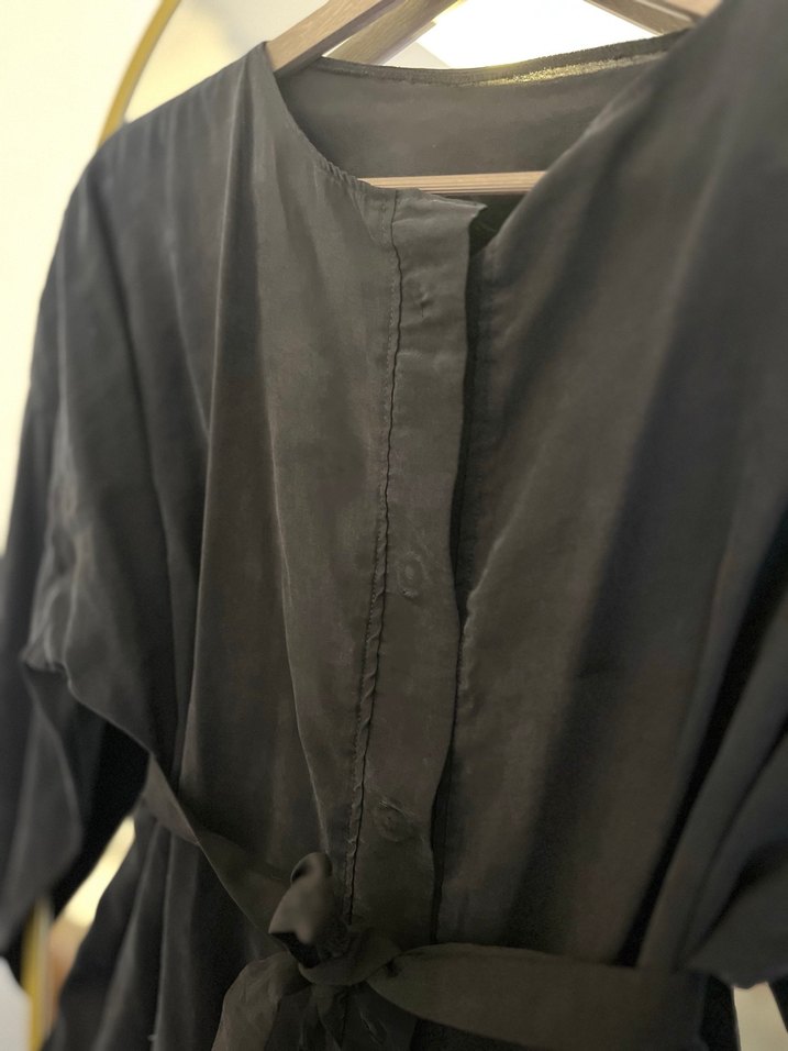 Kadın Siyah Uzun Kollu Salaş tunik - Görsel 2