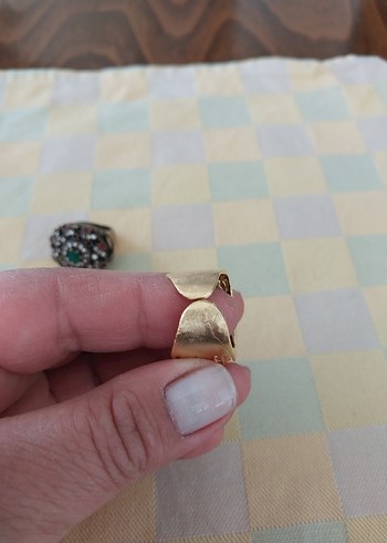  Beden çeşitli Renk Vintage Payetli ve Altın Kaplama Kadın Yüzükleri