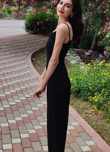 s Beden Siyah Kalem Elbise