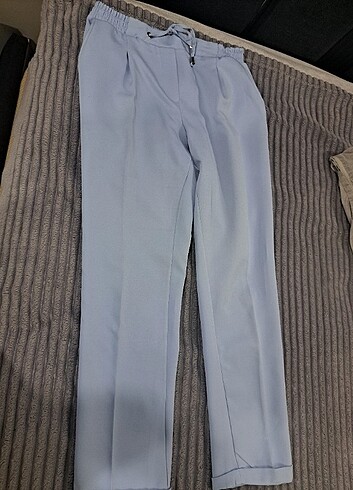 Bebe mavisi lastikli pantolon  - Görsel 2