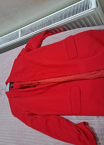 Kırmızı l beden ceket  - Görsel 4