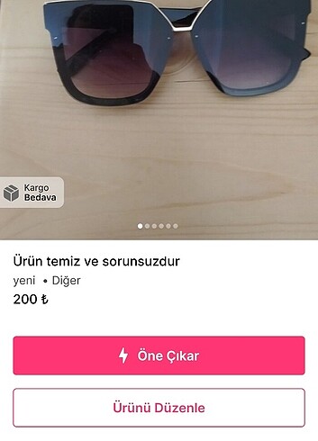 Armine Ürün temiz ve sorunsuzdur