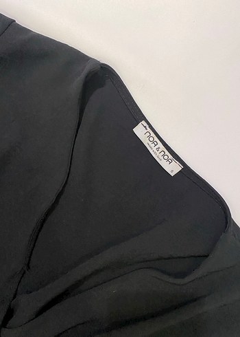 Siyah V Yakalı elbise - Görsel 4