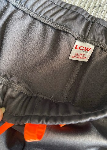 Gri  Eşofman Altı Turuncu Şeritli LCWAİKİKİ - Görsel 4