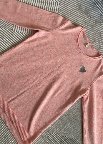 Pembe Kadın Uzun Kollu Triko Kazak - Görsel 5