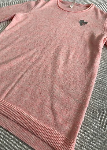 Pembe Kadın Uzun Kollu Triko Kazak - Görsel 6