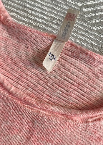 Pembe Kadın Uzun Kollu Triko Kazak - Görsel 4