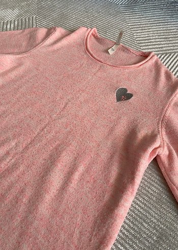 Pembe Kadın Uzun Kollu Triko Kazak - Görsel 7