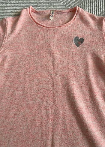 Pembe Kadın Uzun Kollu Triko Kazak - Görsel 2