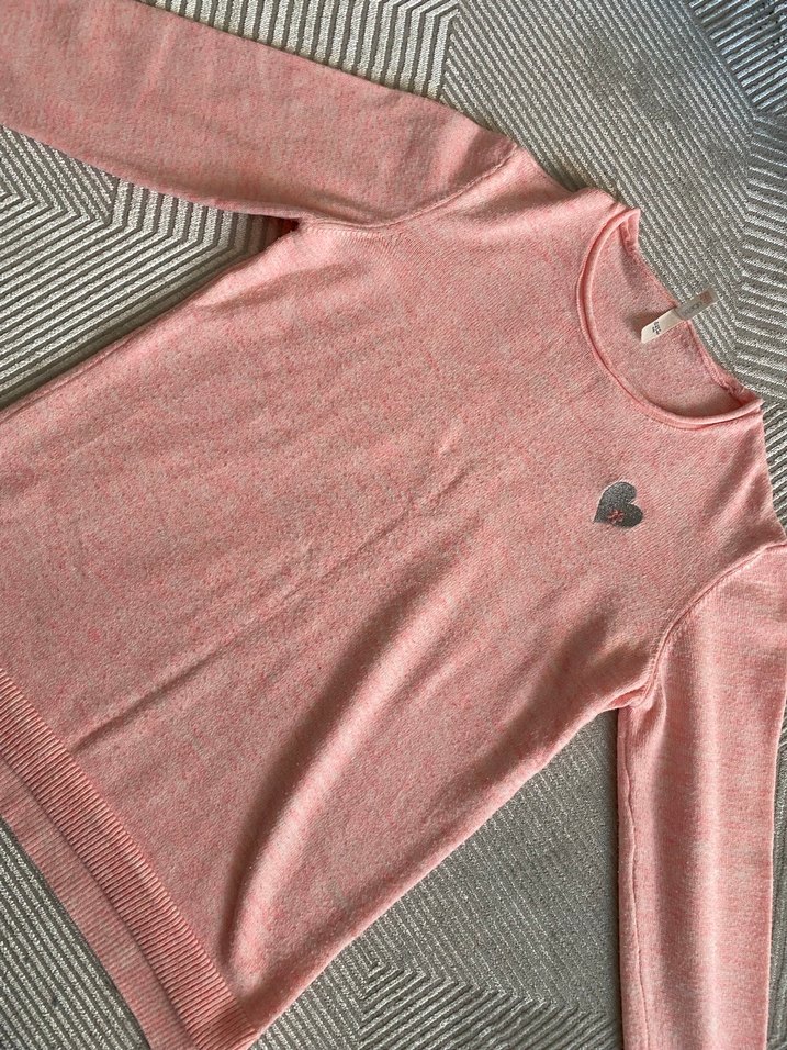 Pembe Kadın Uzun Kollu Triko Kazak - Görsel 5