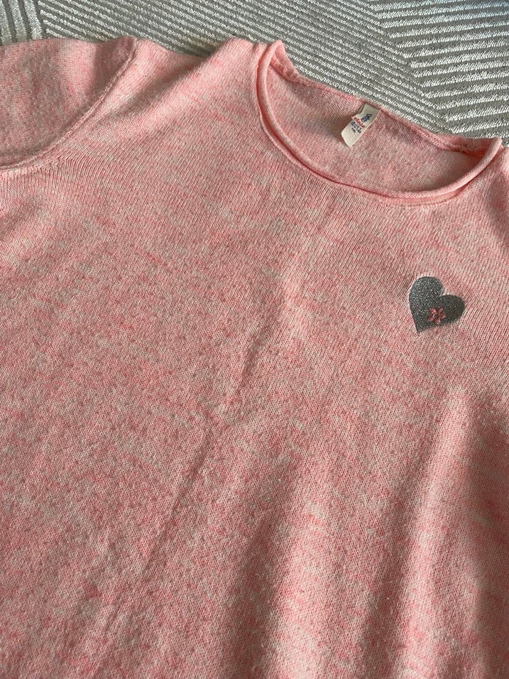 Pembe Kadın Uzun Kollu Triko Kazak - Görsel 3