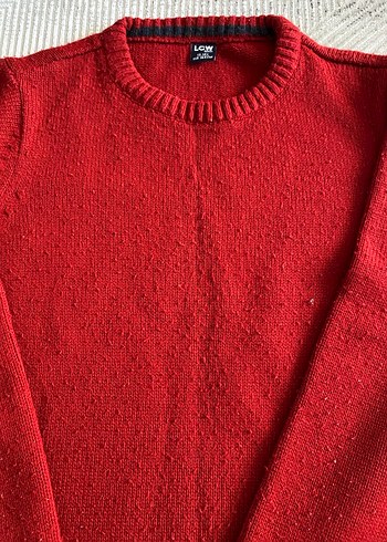 Kırmızı Kadın Yün Kazak - Görsel 7