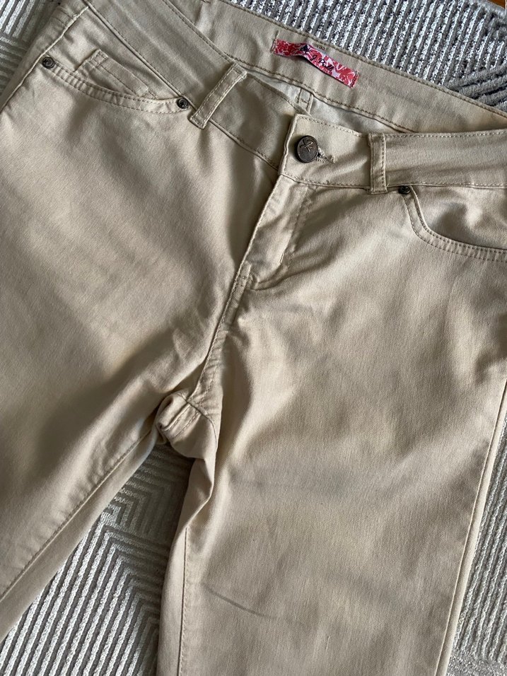 Bej Kadın Denim Pantolon - Görsel 2