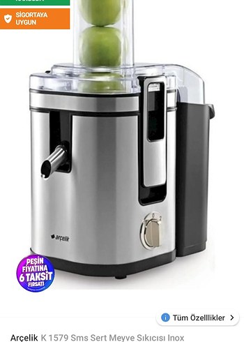 Arçelik K 1579 Katı Meyve Sıkacağı - Görsel 9