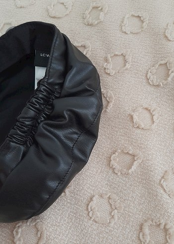 lcw Siyah Deri Biker Kadın Şapka - Görsel 3