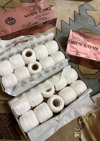 Örenbayan Beyaz Nakış İpliği Seti 80 numara - Görsel 2