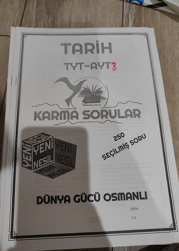 Beden TYT-AYT Tarih Karma Sorular 250 Soru
