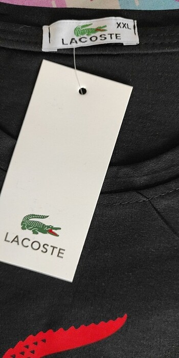 xxl Beden siyah Renk LACOSTE T-SHİRT 