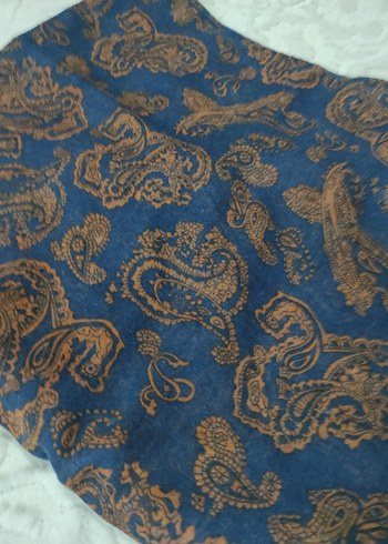 Koyu Mavi Bohem Kadın Şal - Görsel 4