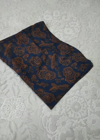 Koyu Mavi Bohem Kadın Şal - Görsel 3